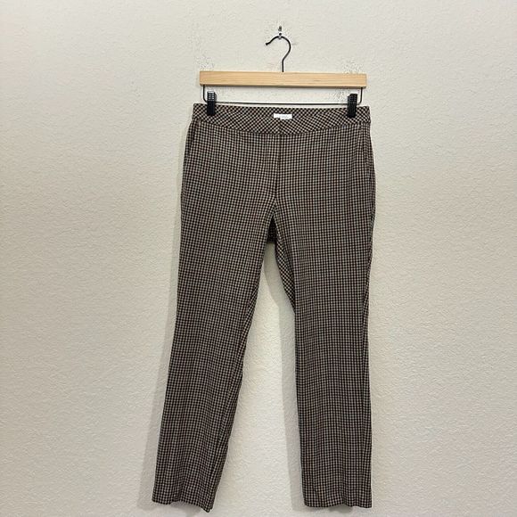 J. JILL Premium Bi-Stretch Gingham Plaid Trouser Dress Pants Multicolor - Picture 1 of 11